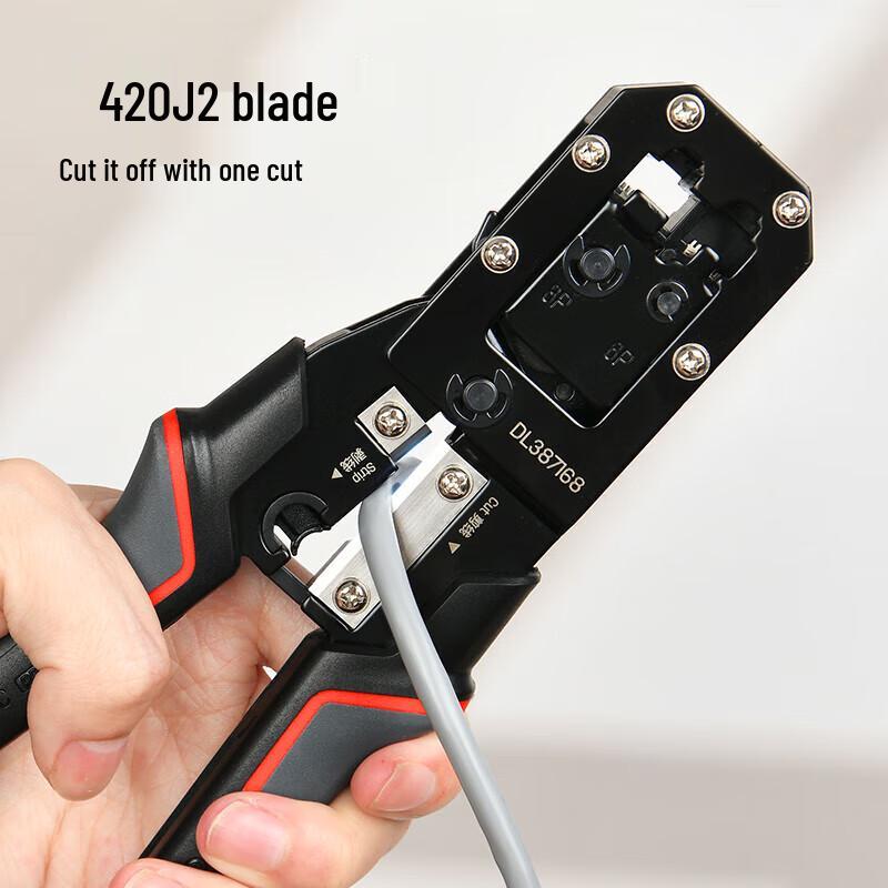 Deli 6P/8P Multi-function Ratchet Network Cable Crimper