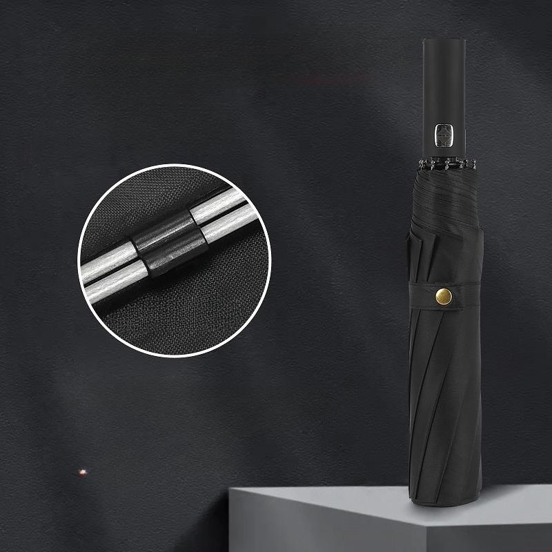 27-inch Automatic Folding Umbrella - Premium All-Weather Sunshade for Men, UV Protection & Extra-Large Canopy