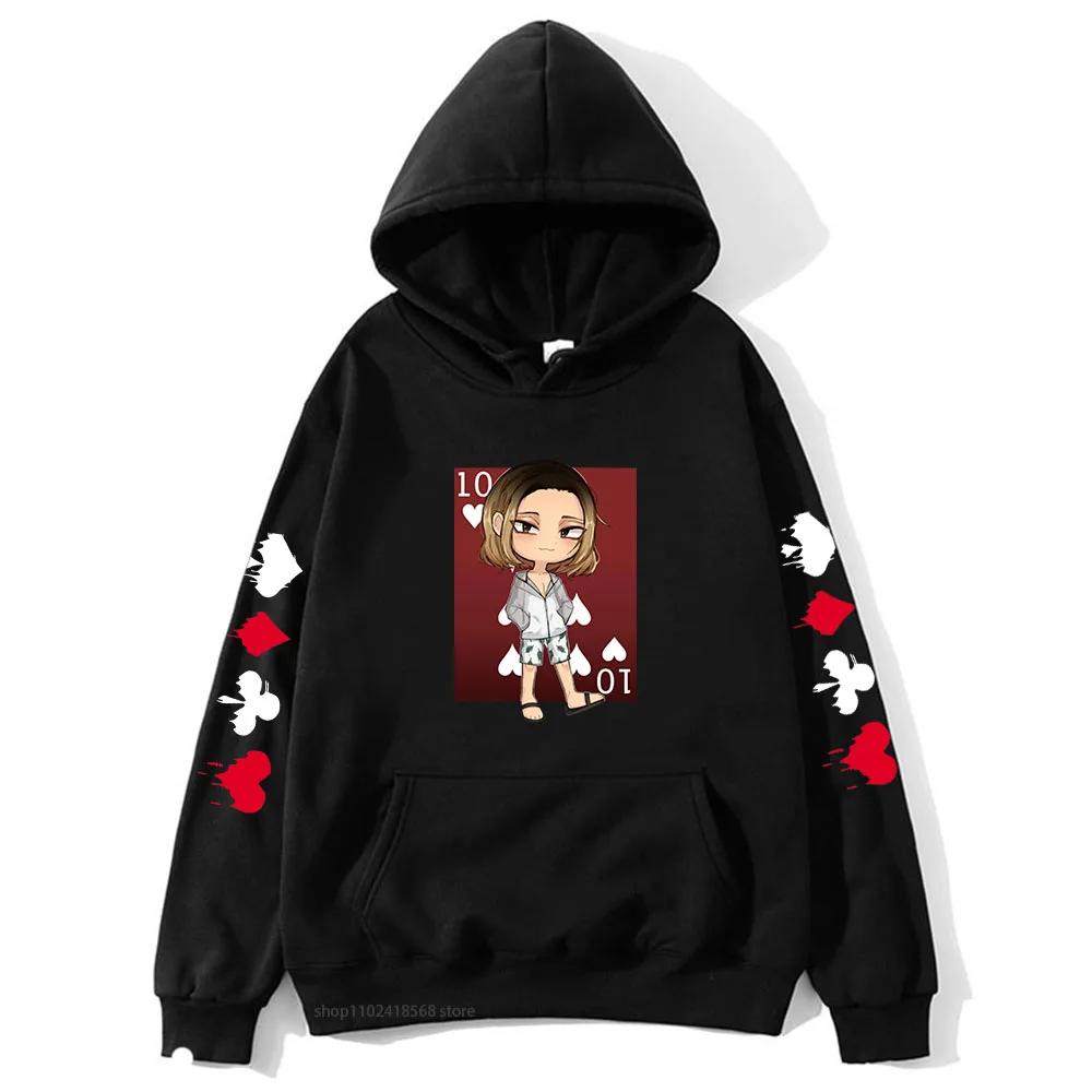 Alice In Borderland 2 Hoodies Cartoon Anime Print Sweatshirts for Men/Women Clothing Male Winter Anime Print Tops
