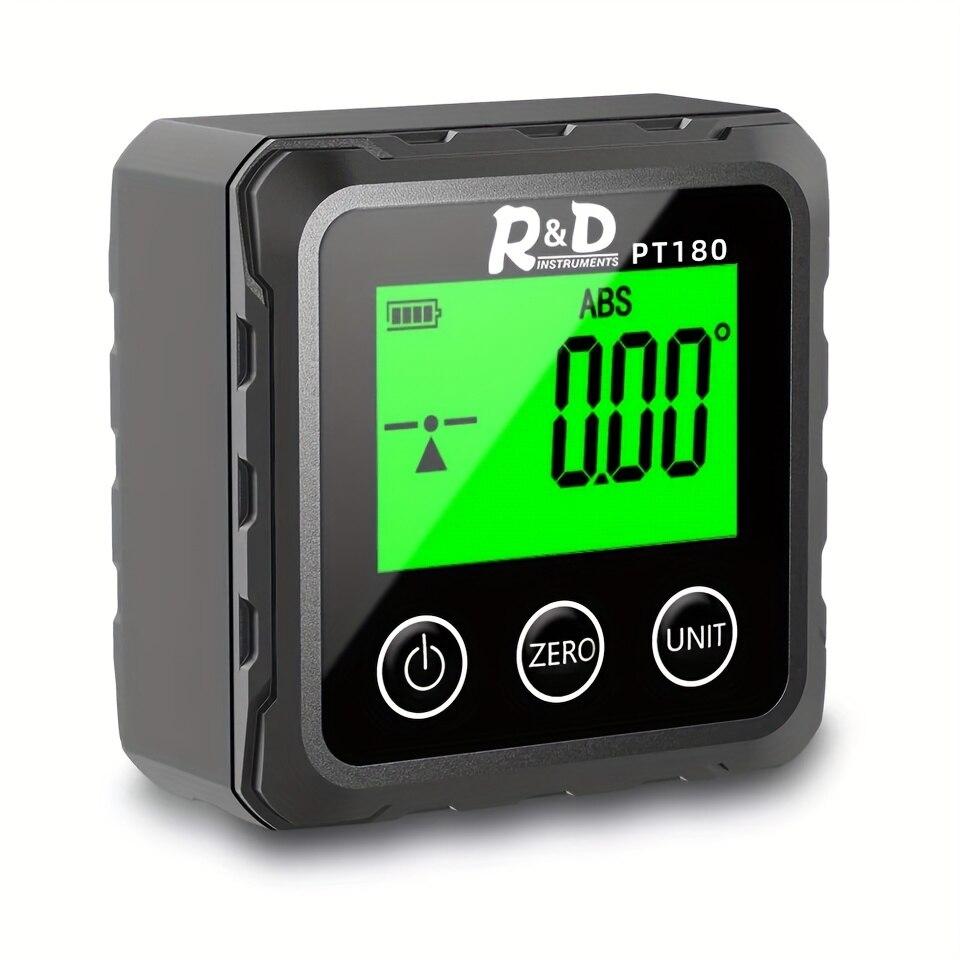 

Цифровой инклинометр PT180: Высокоточный магнитный угломер с измерением уклона/уровня для деревообработки/металлообработки/строительства