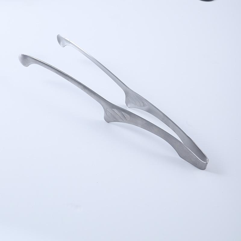 Stainless Steel BBQ and Bread Tongs for Home and Outdoor Cooking