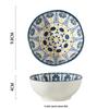 Yang Ge Moroccan Star Blue Ceramic Dipping & Snack Dishes - 4-inch, Set of 5