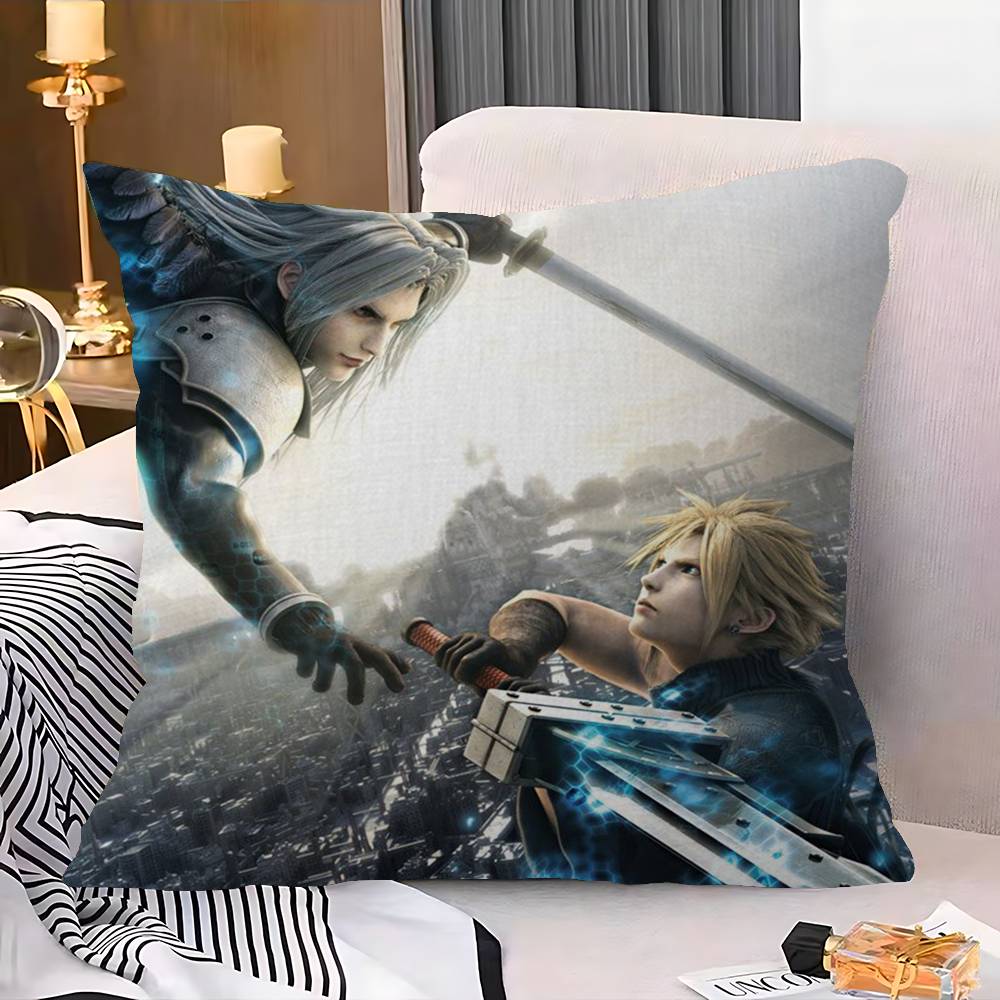 Game F-Final-F-Fantasy Cushion Cover Decorative Pillow Sofa Home Decor Case Pillow Cases