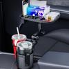Auto Drink Holder Expander Drink Holder Eating Trays Car Drink Cup Base 360 Rotation Car Gadgets Multifunctional For Drive Road