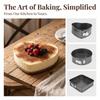 3pcs Removable Bottom Cake Pan Set Carbon Steel Cheesecake Pan Set Baking Tool  Bakery Catering