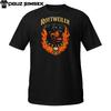 Rottweiler Skull Flame T-Shirt | Fierce Guard Dog Graphic Tee | Bold Fire Rottie