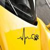 Dog Tracks EKG Stickers Car Reflective Vinyl Stickers Waterproof Available In ThreeColors Car Personalized DecorationAccessories