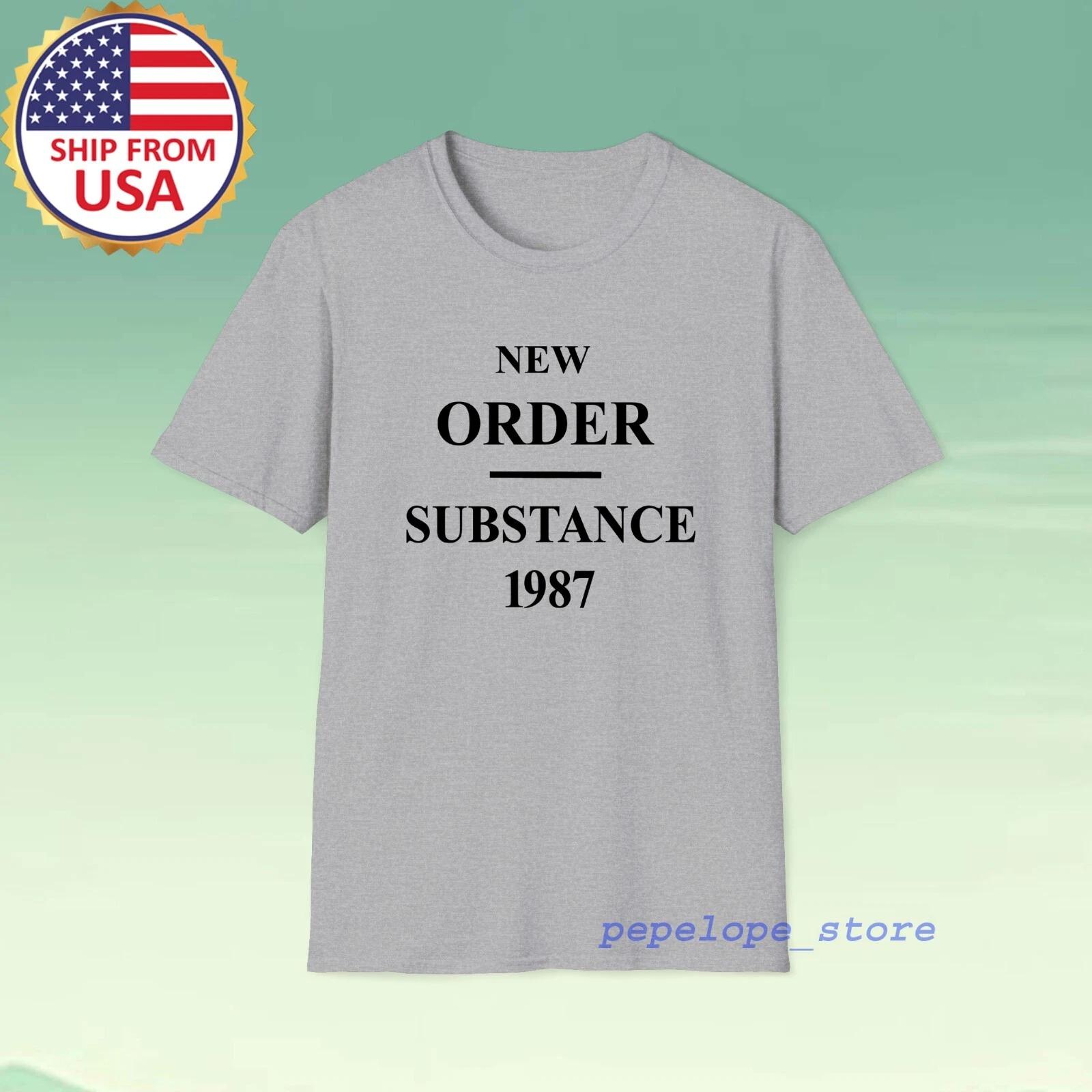 New Order Substance 1987 Men s Grey Size S-5XL 4XL