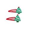 Adorable Christmas Hair Clips for Kids - Santa Cartoon Accessories, Festive Holiday Headdress