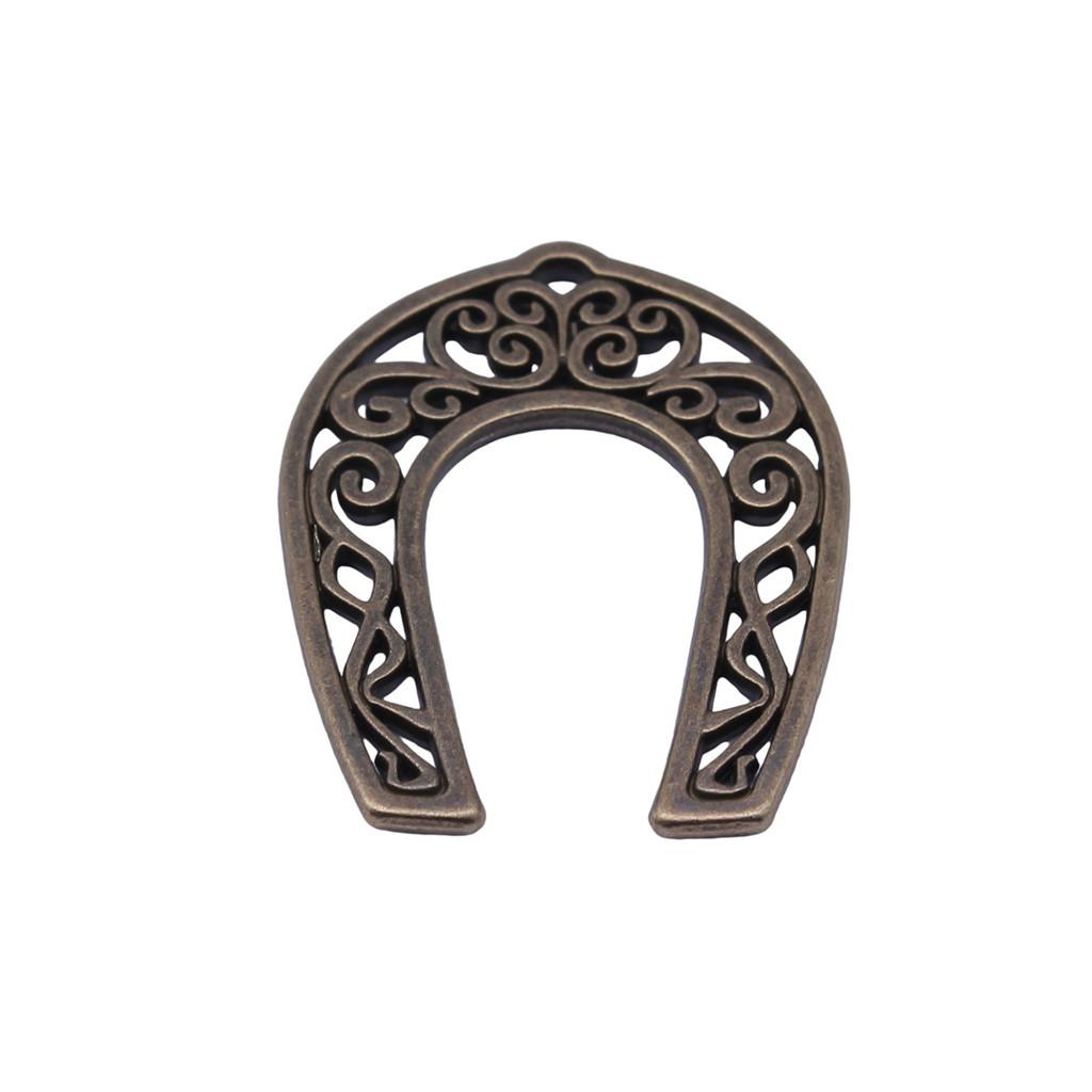 Vintage Horseshoe Charms Alloy Metal Pendants For DIY Jewelry Lucky Themed Accessories