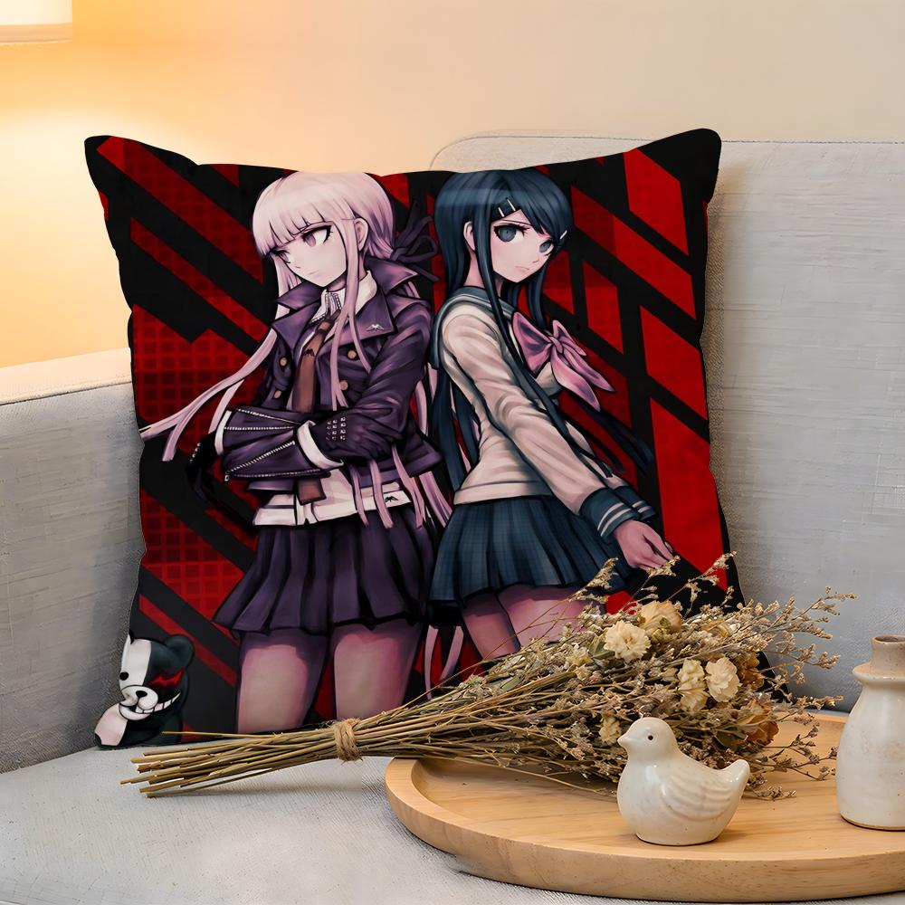 Cushion Cover  Linen  SkinFriendly Soft Decorative Case for Sofa Home Decor Anime KWaii DDanganronpa Pillow cover