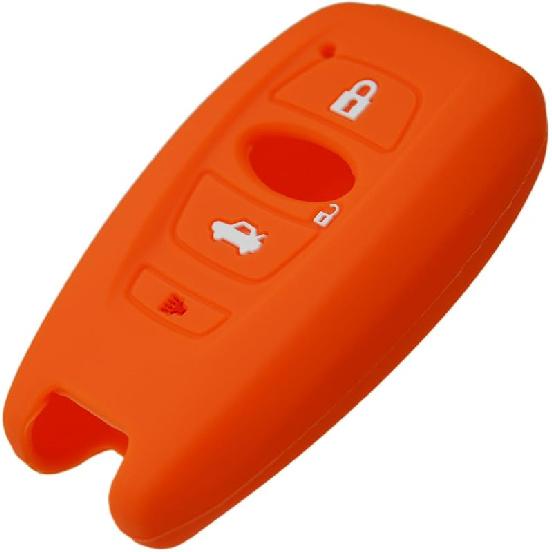 Silicone Key Fob Cover Case Protector Compatible with Subaru BRZ Legacy Outback Ascent Crosstrek Forester WRX STI