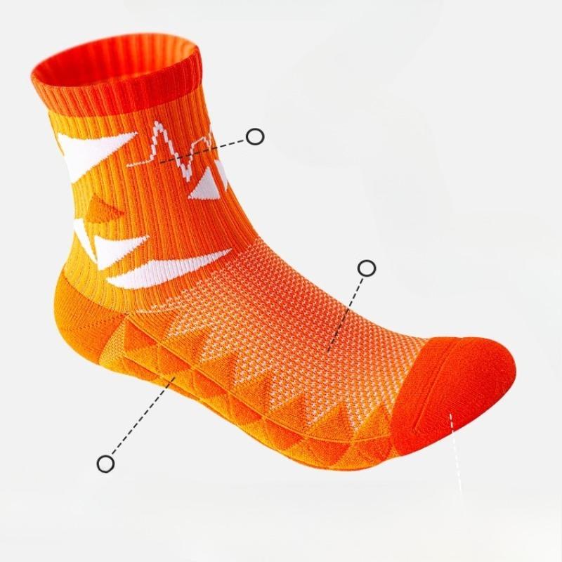 Marathon Running Socks for Men, Long Tubes, Summer Anti-odor Men's Sports Towels, Basketball Socks, Badminton Socks