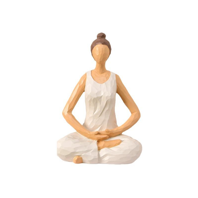 Drei Göttinnen Yoga im Schneidersitz Ganzkörper Wohnzimmer Dekoration