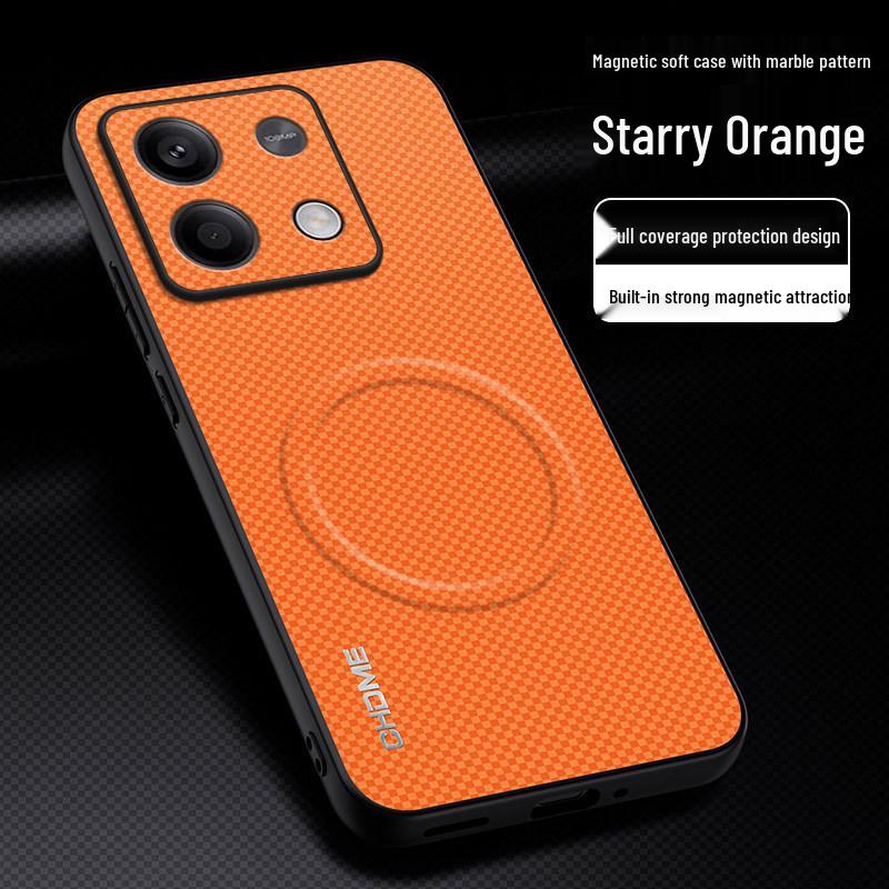 Redmi Note 13 Pro Anti-Drop Full-Cover Magnetverschluss Hülle mit texturiertem Design