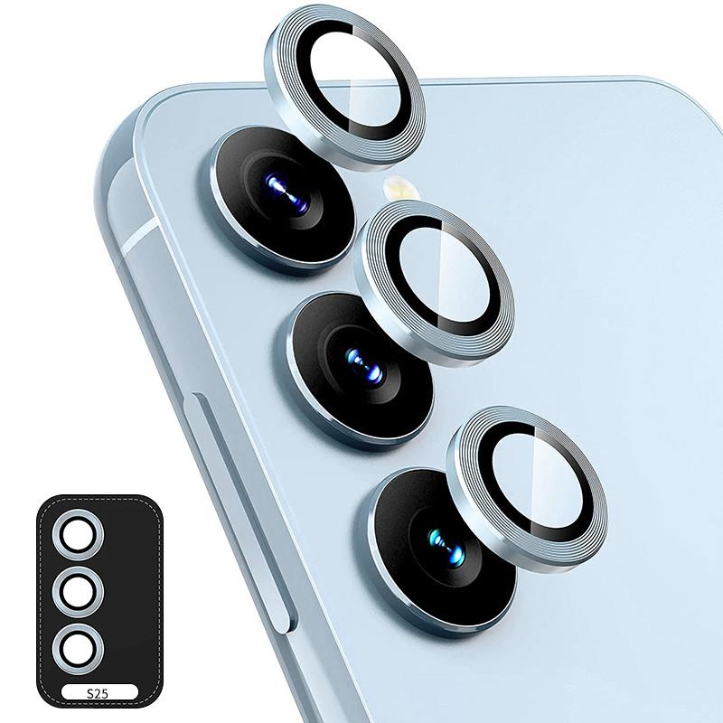 

For Samsung Galaxy S25+ Camera Lens Protector ENKAY Hat-Prince Metal Ring Lens Film H