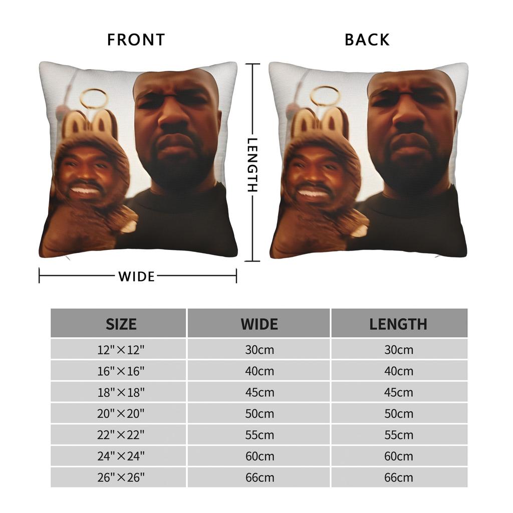 Kanye Meme Pillow Case Comfy Pillow Cover Funny Pillowcases For Sofa Couch Bed Living Room