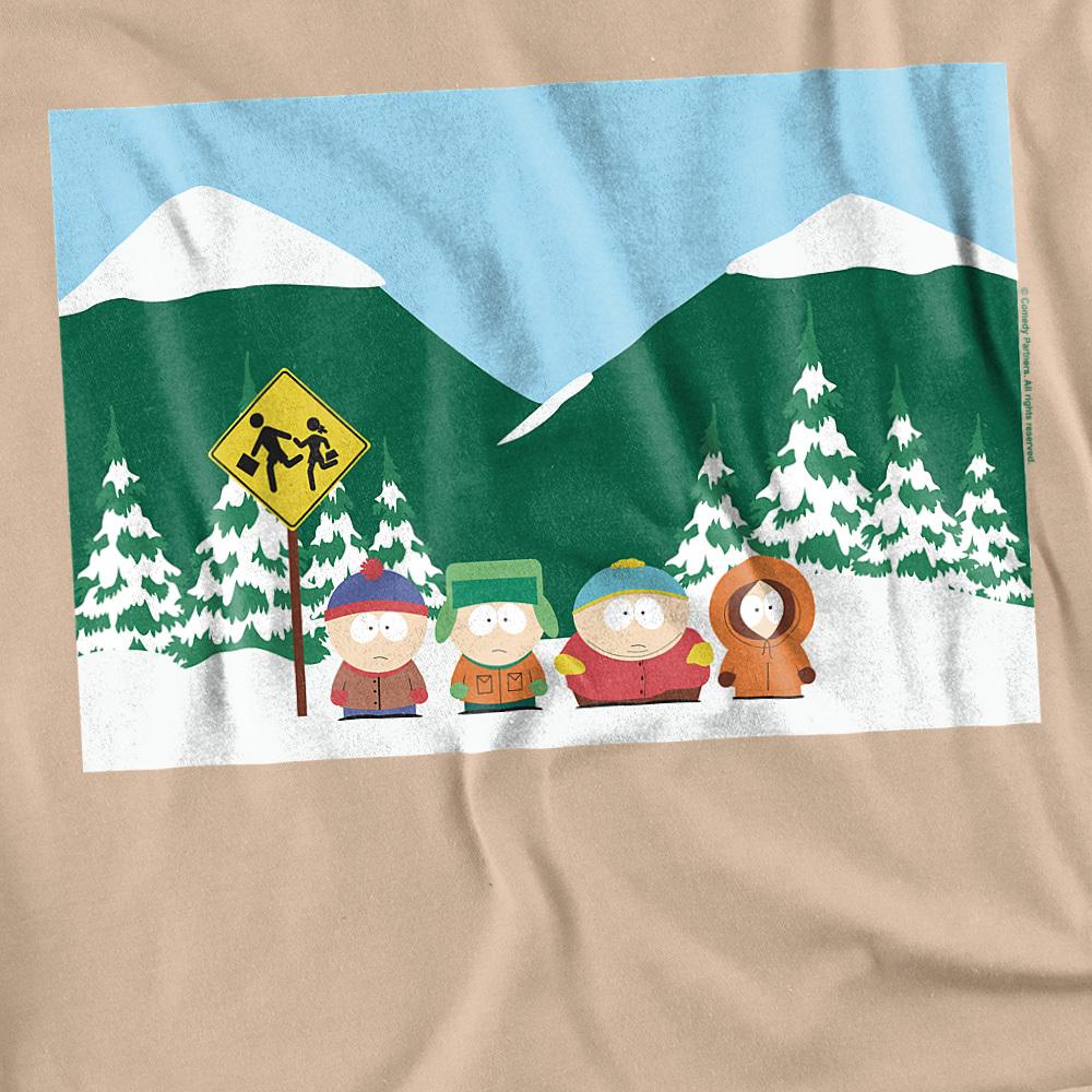 South Park Unisex Adult Bus Stop T-Shirt