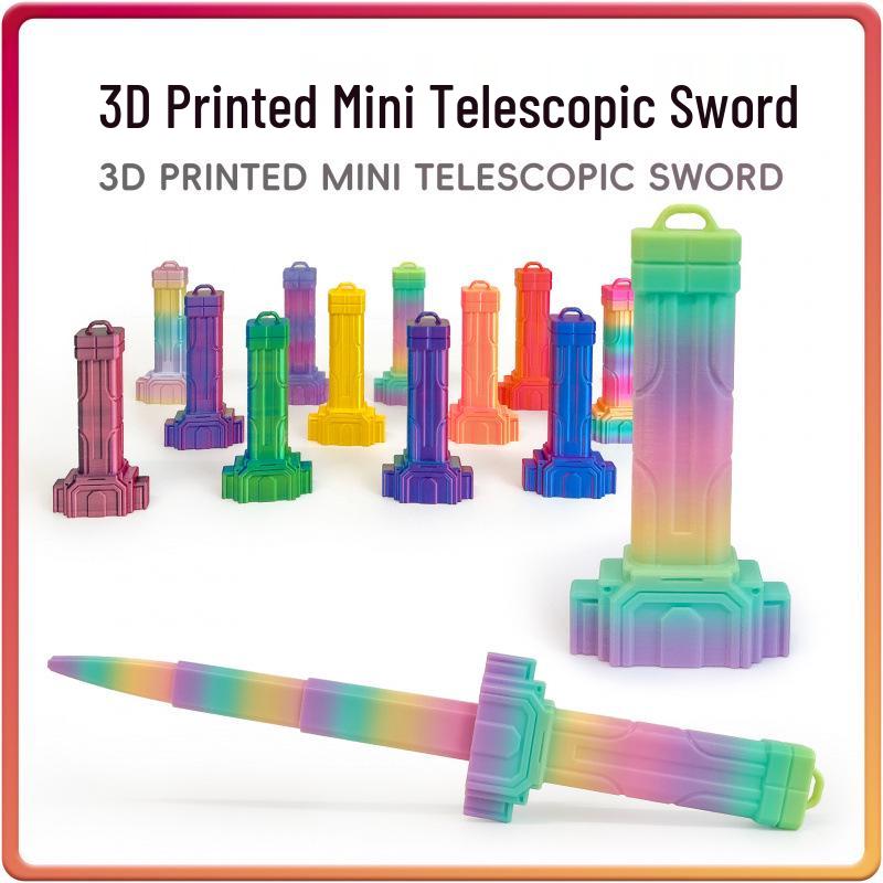 Retractable Colored Sword Decompression Toy