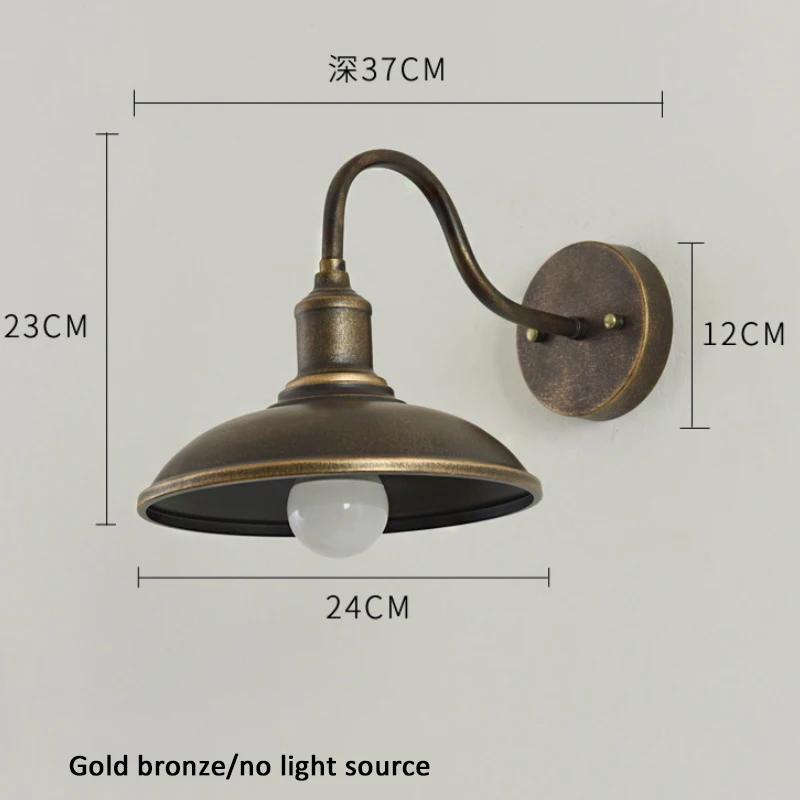 Retro Iron Porch Light DC 85-265V Outdoor Lights Garden Garage Wall Lamp Waterproof Wall Lamp Home Decor Lampara Exterior Pared