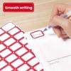 DSB 2400 Pieces 29x20mm Label Paper Stickers, Self-Adhesive Sticky Notes, Easy-Tear Memo Pads, Office Supplies, Markers, Note Pads, Red