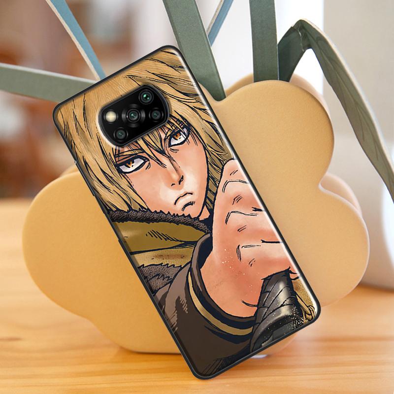 Thorfinn Vinland saga anime Pouzdro Pro Xiaomi Mi 11 Lite 9T 10T 11T Pro POCO X3 Pro X3 GT F1 F2 F3 M4 M3 Pro Pouzdro Kryt