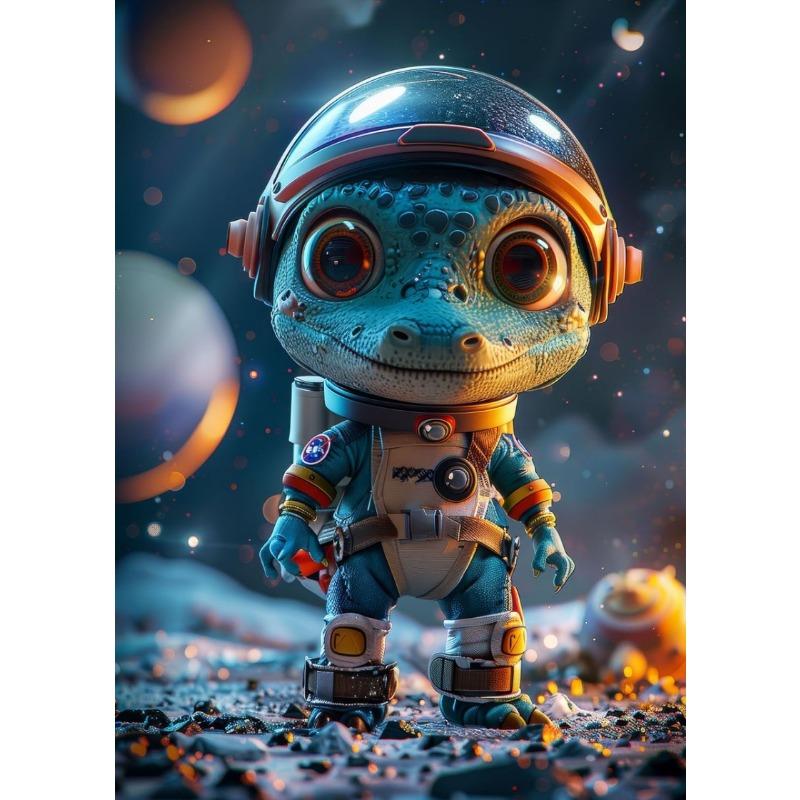 Interesting Animals Hedgehog Fox Owl Dinosaur Space Astronaut Abstract Poster Canvas Paintings Wall Art Pictures Home Decor