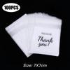 200/100Pcs Thank You Candy Bag Plastic Self-Adhesive Biscuit Snacks Chocolates Lollipop Baking Wedding Birthday Party Gift Bags