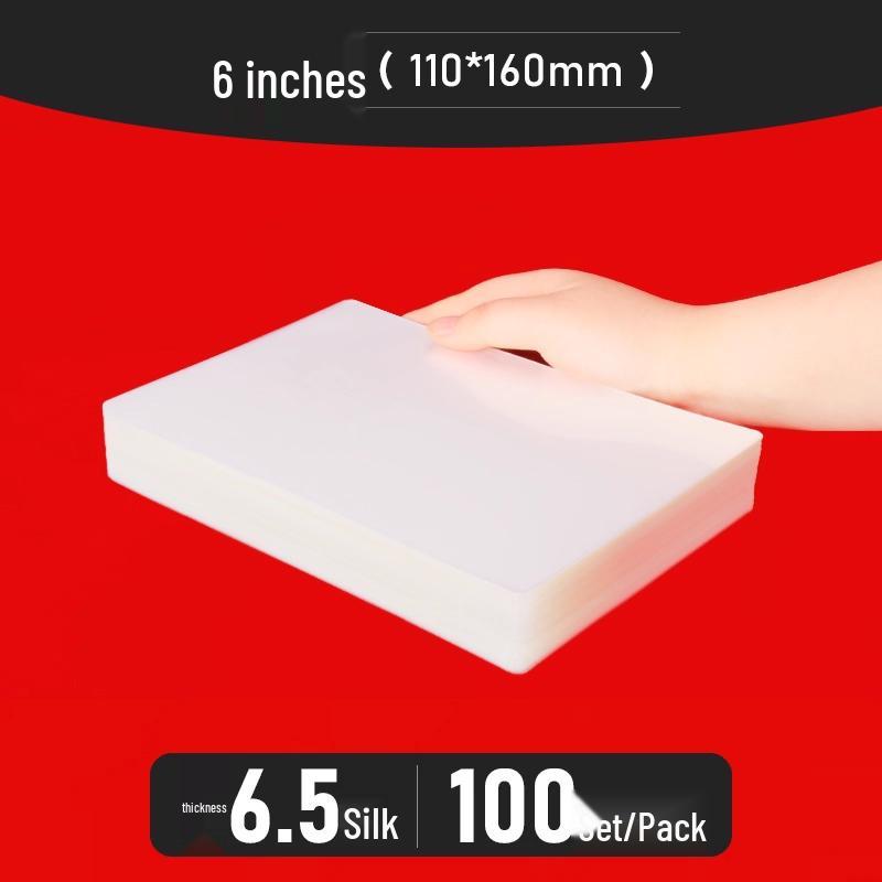 Bolsas para Plastificação A4 - Tamanhos de 3" a 10", Espessadas para Fotos e Identificações