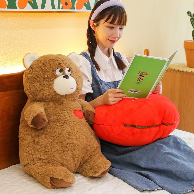 Kreatywna Transformacja Pluszowych Misiów Miś na Prezenty Urodzinowe dla Dziewczyny Poduszkę na Nocny Stolik Poduszkę Towarzyszącą Niedźwiedź