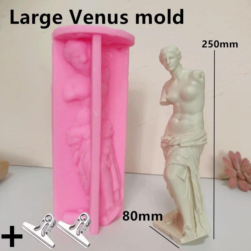 30cm Large Roman Column Candle Silicone Mold Roman Column Gypsum Concrete Cement Silicone Mold Home Decor Acrylic Plastic  mold