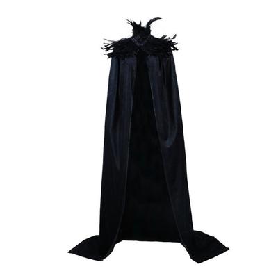 Halloween Cloak False Collar Feather Shrug Long Cape Vampires Cape Feather Collar Cloak Halloween Costumes Cape