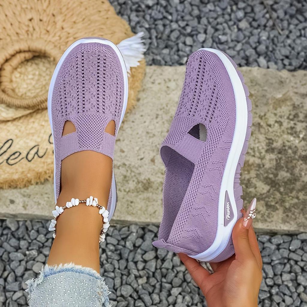 Chaussures Décontractées en Mesh Léger et Respirant, Faciles à Enfiler, Parfaites pour le Printemps et l'Été, Polyvalentes et Confortables, Comme des Baskets Blanches., Chaussures pour Femmes