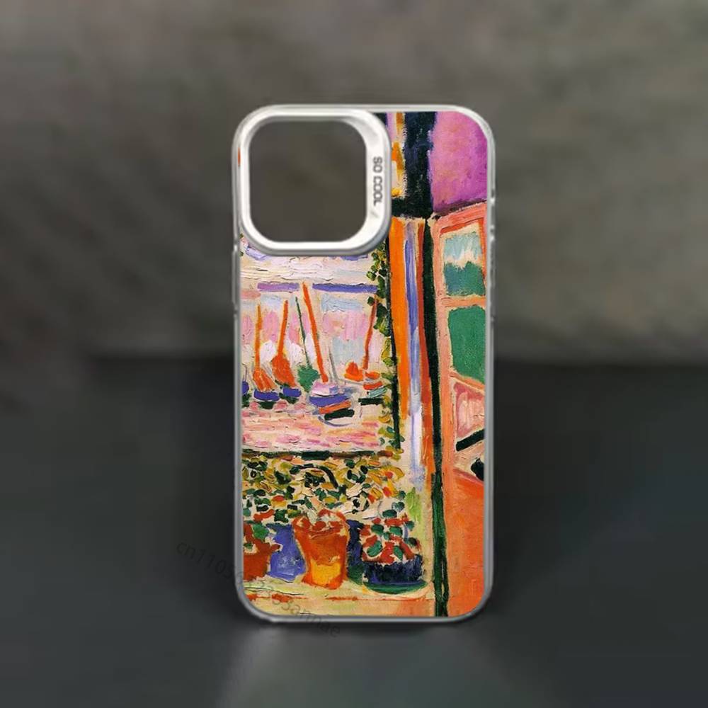 Henri Matisse Art Painting Phone Case for iPhone 15 16 Pro Max Air SE 11 13 Pro 14 Plus 12 11Pro 15Pro Max 16e Cover