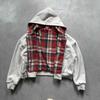 DRIPX New Reversible Hoodie High Quality Luxury Designer Clothing Hoodie with Plaid Lining Sweatshirt Streetwear
