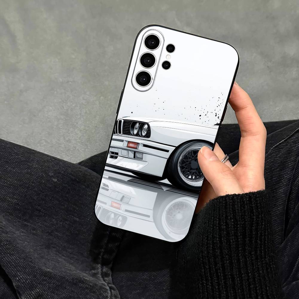 E30 CAR Phone Case For Samsung S25,S24,S21,S22,S23,S30,Ultra,S20,Plus,Fe,Note,10,9,5G Black Cover Samsung S22ULTRA5G