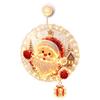 Soft Glow Window Light Christmas Suction Cup Light, Santa Claus Xmas Tree Decorative Pendant Snowman Glass Ornament, Holiday Party Acrylic Hanging