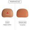 For Mitsubishi Car Leather Headrest Neck Support Seat Waist Cushion Pillow Auto Accessories Outlander Pajero Sport Lancer EX ASX RP4