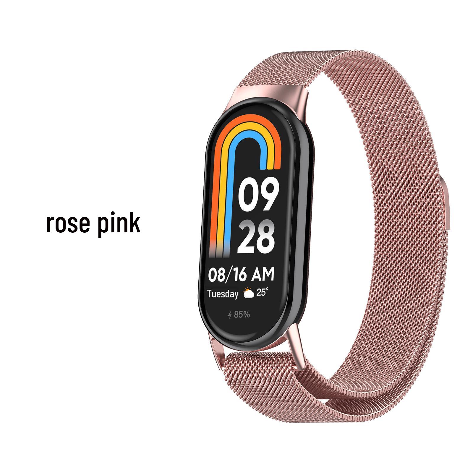 Xiaomi Mi Band 8/9/10 Mailänder Magnetarmband für Smart Band 10 NFC Fits Xiaomi Band 10/9/8