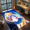 Sailor Moon Anime Teppich Großer Teppich Rutschfeste Waschbare Fußmatte Gamer Zimmer Schlafzimmer Heimdekoration -QJY