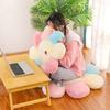 Smiley face flower seat cushion sun flower plush toy female cute round sofa cushion floor mat