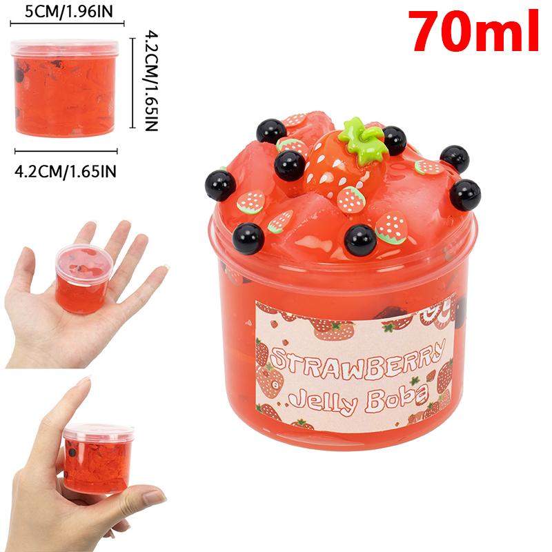 70ML Crunchy Slime Super Soft And Non-Sticky Jelly Cube