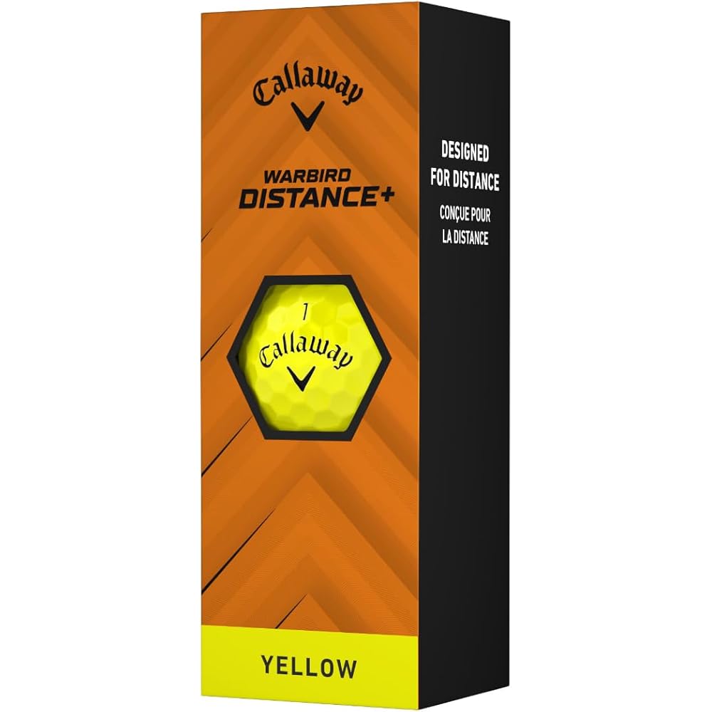 Callaway Warbird Distance Golf Balls Yellow 25 Pack 2-Piece Structure