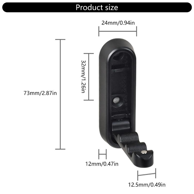 Set med 2 Fällbara Väggkrokar för Jackor Hattar Ryggsäckar Kraftig Aluminiumlegering Handdukshängare Krok Klädhängare