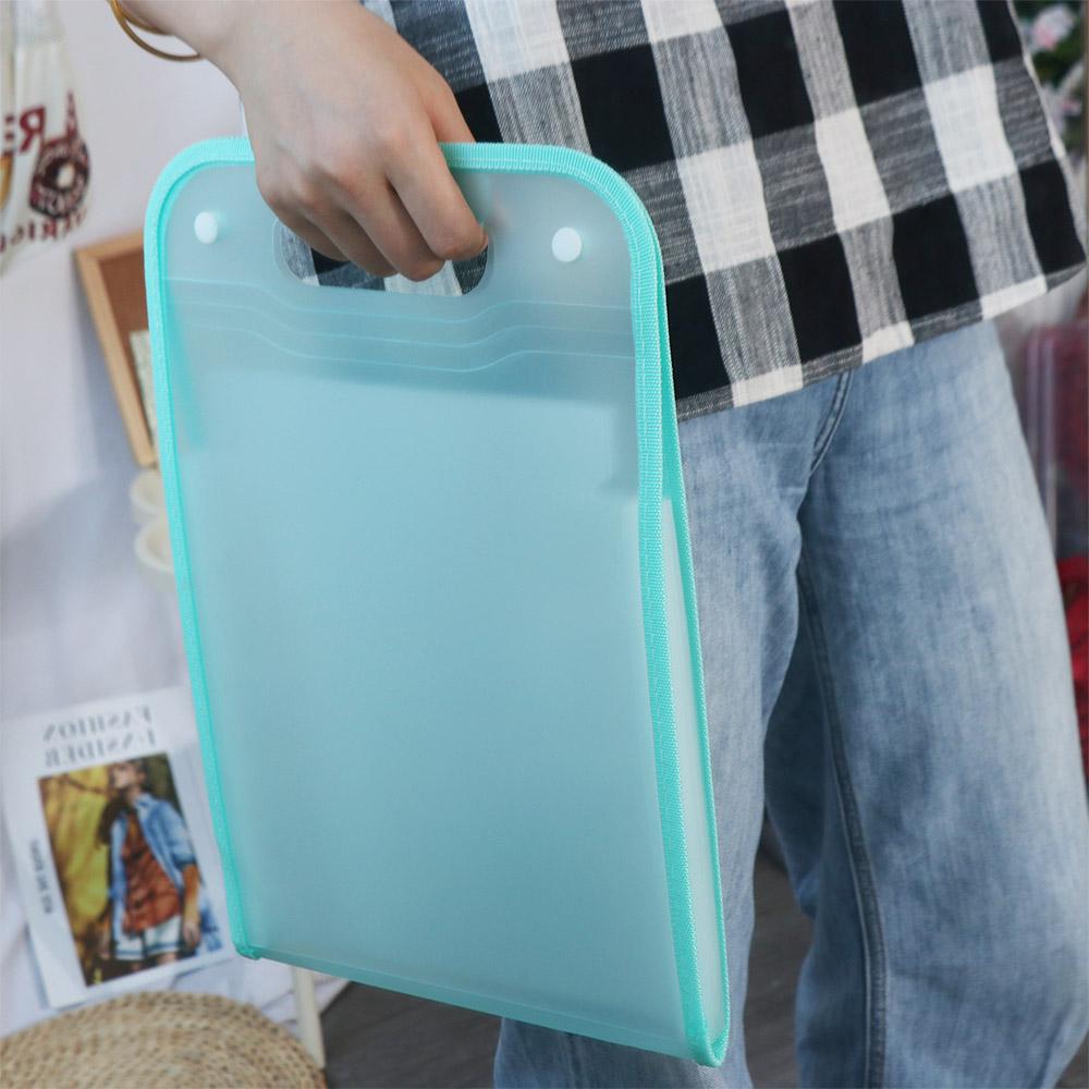 13 Pockets A4 Expanding File Folder Waterproof Vertical A4 File Organizer Test Paper