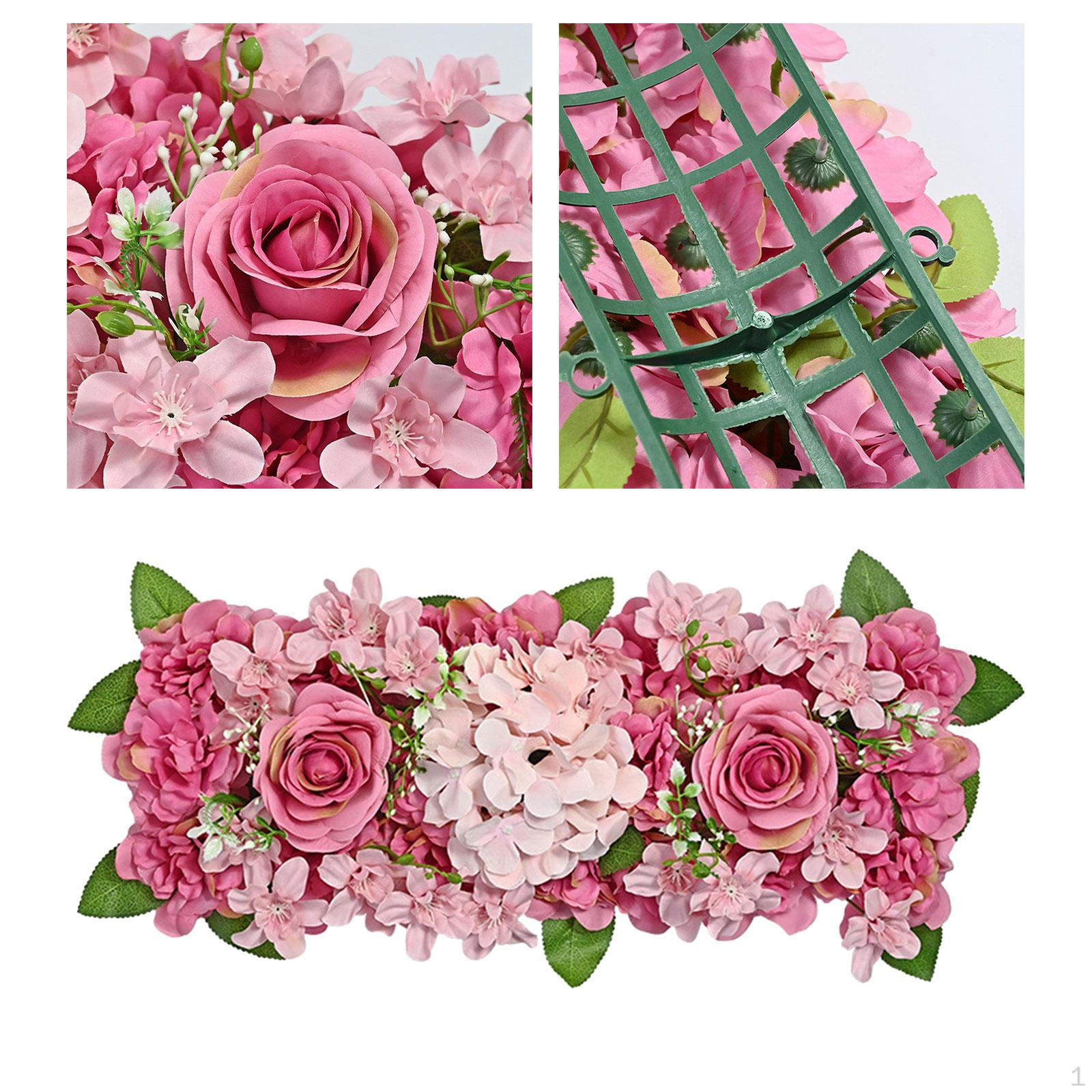 

19x7,8 дюймів штучна троянда настінна панель реалістична прикраса для декору весільного душу Style D