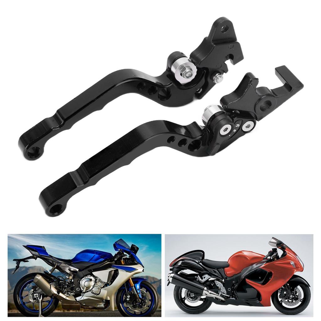 2PCS Motorcycle Brake Lever Handlebar Braking Device Aluminium Alloy