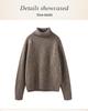 Women's 100% Pure Wool High Collar Raglan Sweater