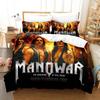 Manowar Hip Hop Band 3D NEW Duvet Cover Pillowcase Bedding Set Adult Boy Girl Bedroom Decoration Children Single Double Large