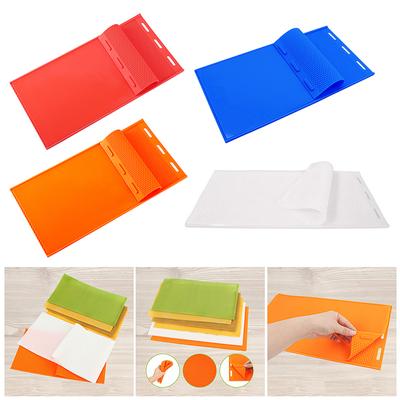 1 paire 4 couleurs Moule Silicone Nid d'abeille PVC Souple Fondation Ruche Base Feuille de Presse Moule Feuille de Presse Cire d'abeille Outil Apiculture